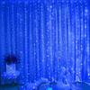 3x3m USB Remote-Controlled LED Copper Curtain Lights - Outdoor Waterproof Colorful Christmas Decor