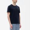 FILA Solid Color Letter Logo Printed Casual Sports Knit Short Sleeve T-Shirt Men Tops Legendary-Blue F11M227109FNV