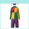 Costume Cosplay da Clown Terrifier di Halloween per Adulti Bambini in Materiale Poliestere per Feste e Spettacoli Teatrali