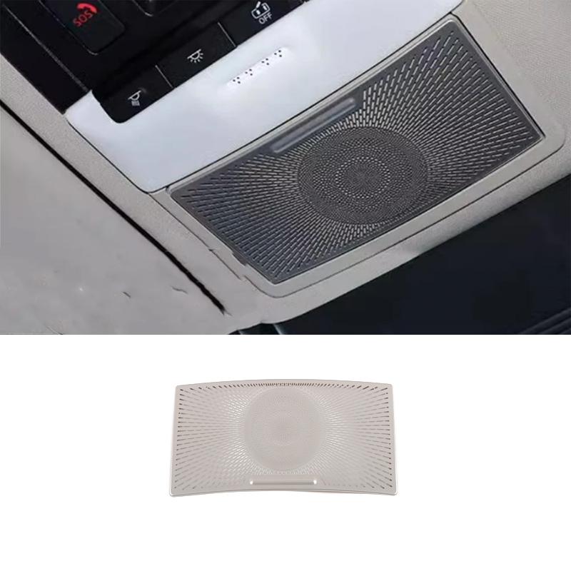 For Nissan Rogue X-Trail T33   Steel Silver Front Dashboard Car Door Audio Speaker Cover Readlamp Loudspeaker Trim Frame