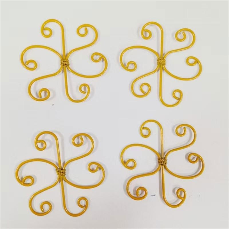 Rustproof Metal Flower Support Stake For Indoor Outdoor Climbing Vine Bouquets Decorative Garden Plant Structure 4 Pack