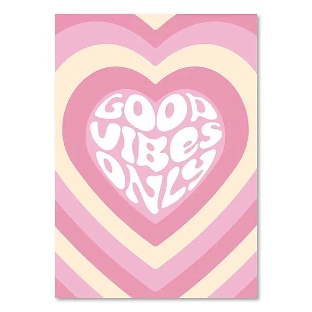 1Pcs Wall Art Canvas Painting Color Living Room Home Decor Strawberry Love Interior Paintings Butterfly Sunflower Girls’ Bedroom No Frame