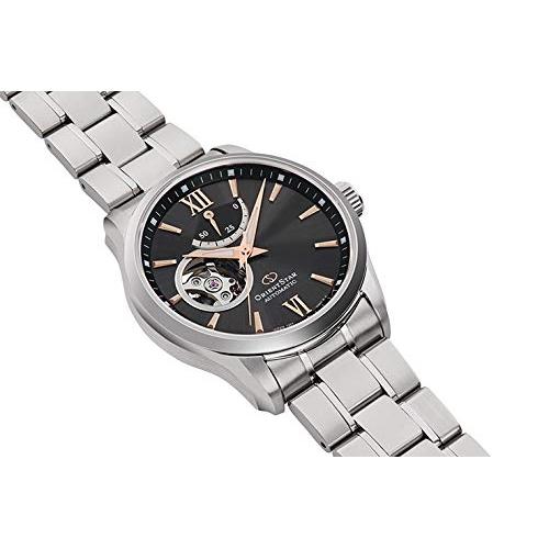 [ORIENT STAR] Men's Automatic Watch - Semi-Skeleton Mechanical, Made In Japan, 2-Year Domestic Warranty, Open Heart Design, Model RK-AT0009N, Brown