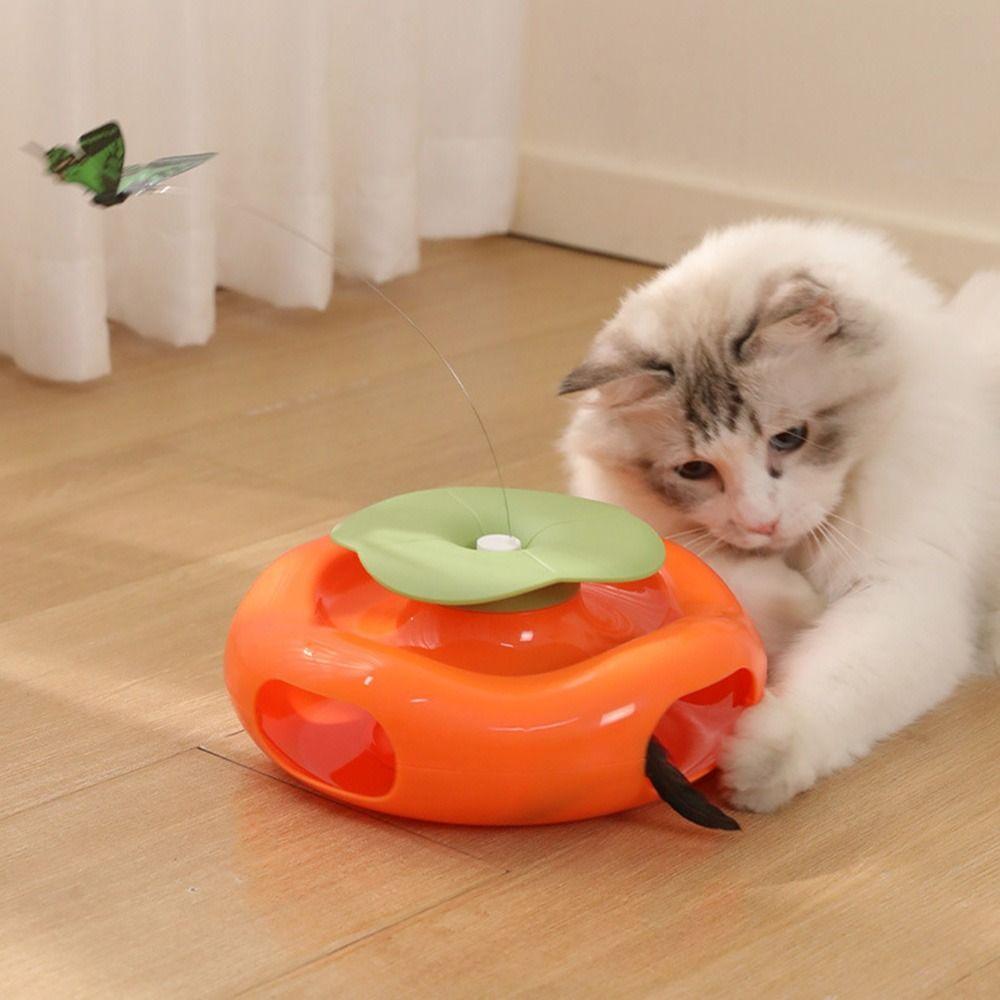 Built-in Feather Smart Interactive Cat Toy Non-slip Butterfly Cat Teaser Toy  Pet Supplies