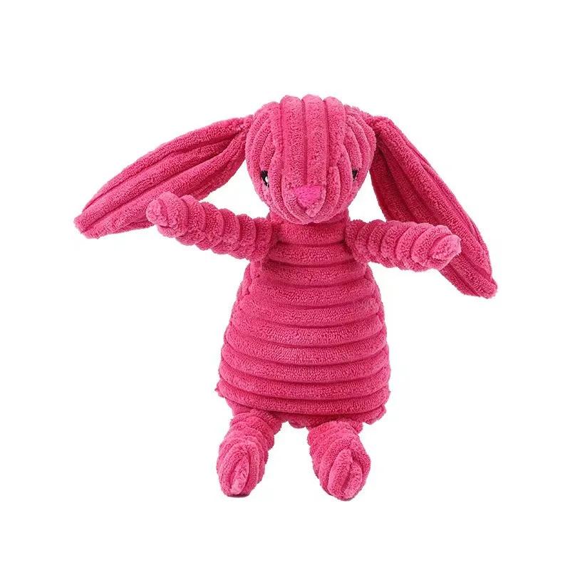 Durable Dog Chew Toys for Aggressive Chewers Large Dogs Interactive Squeaky Plush Monkey Pig Puppy Teething Molar Cleaning