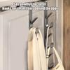 מתלה בגדים רב-תכליתי מתלה בגדים לקיר ללא קידוח ווים לבגדים עיצוב אנכי לאחסון מאחורי הדלת