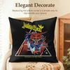 Band JJudas PPriest Cushion Cover Natural Linen Organic Fabric DoubleSided Printing Sofa Home Decor Gift Pillow Case