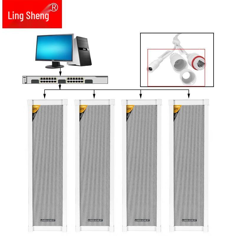 Lingsheng 4G PoE Smart Waterproof PA Speaker