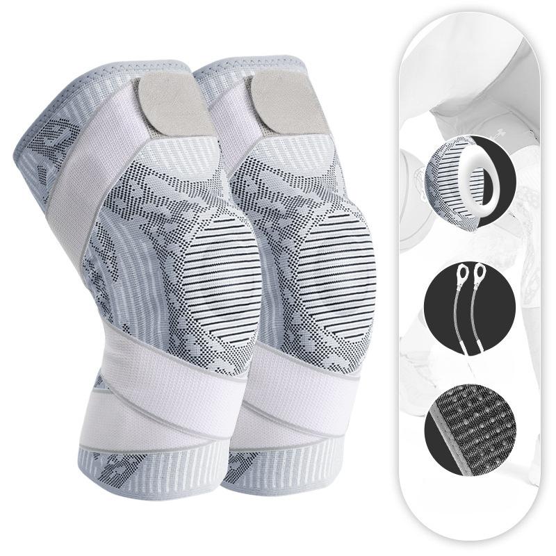Strap Sports Knee Pads Meniscus Silicone Protective Gear Summer Outdoor Professional Basketball Men