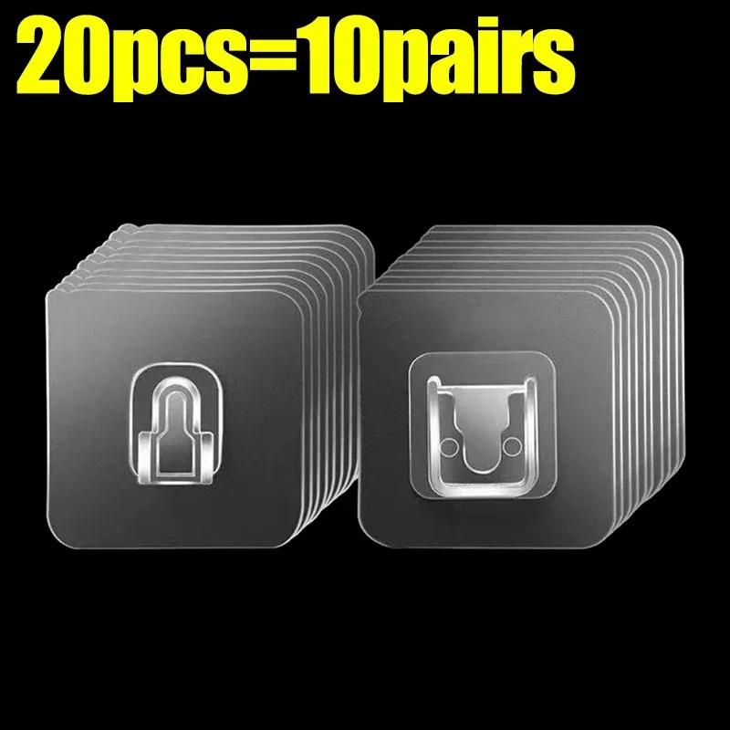 

Двусторонние самоклеящиеся крючки пряжка прозрачный бесследный настенный крючок присоска заглушка держатель для хранения для кухни ванная комната