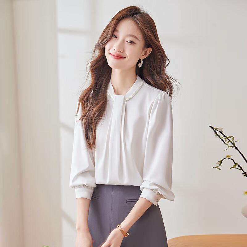 Women's Elegant Commuter Long-Sleeve Blouse