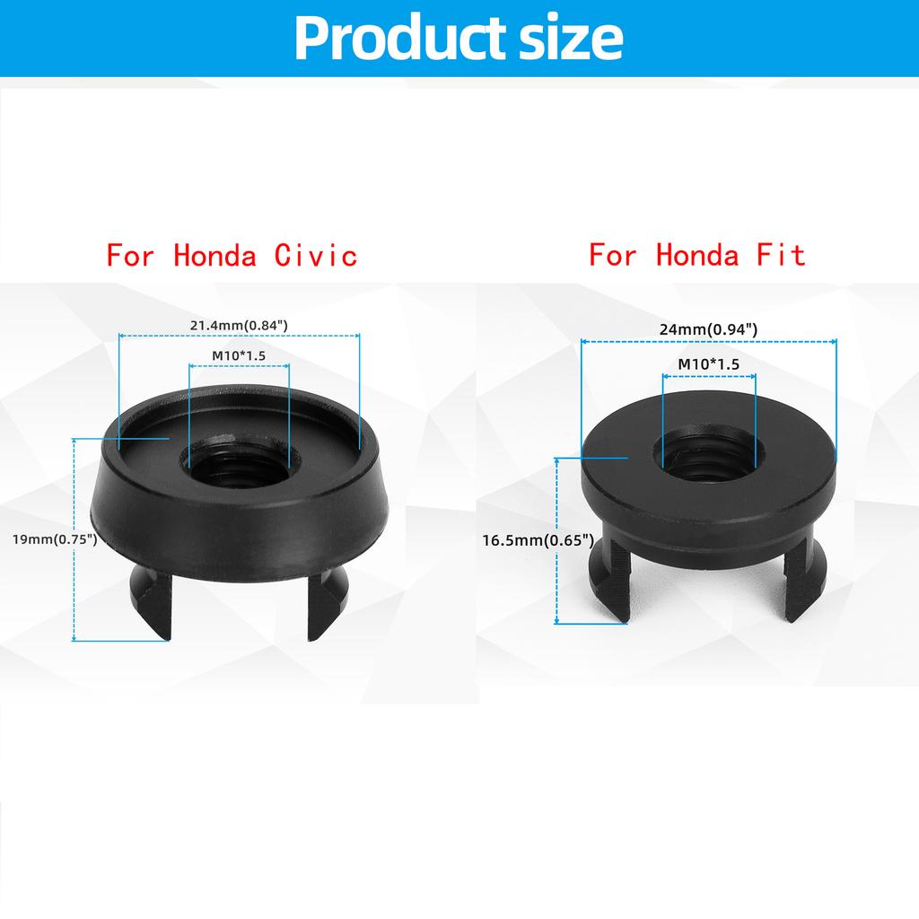 Auto shift knob adapter Gear knob Adapter M10*1.5 For Honda Civic 2015-2020 gear lever adapter For Honda fit 2014-2020