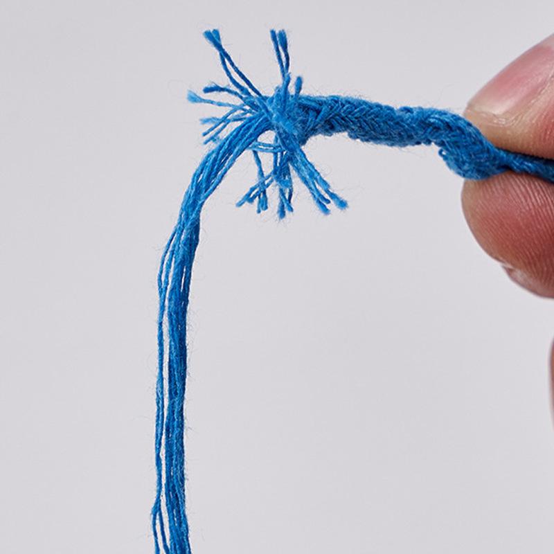 Colorful Core-Spun Cotton Rope for DIY Weaving, Tapestry, and Decorative Projects