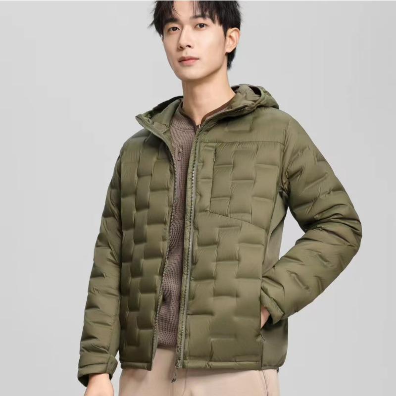 High-end Light and Thin Down Jacket Men's Short Autumn New Down Sports Hooded Windproof and Cold-proof Warm Jacket