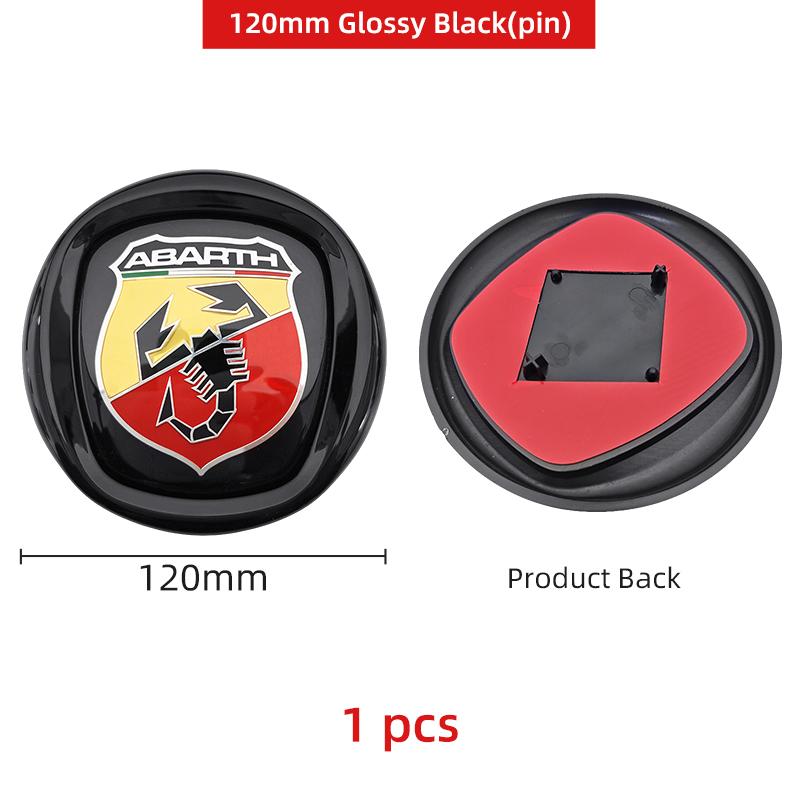 3D ABS Car Hood Front Bonnet Grill Rear Trunk Emblem Logo Badge Sticker For FIAT 500 Abarth Ducato Panda Grande Punto Tipo Pulse
