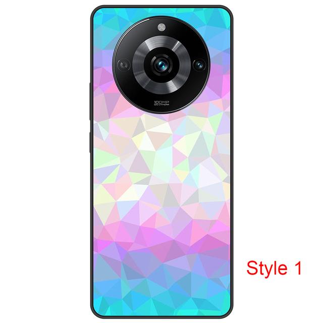 

Чехол для Realme 11Pro 5G Black on Realme 11 Pro RMX3771 6,7-дюймовый мягкий чехол из ТПУ Ультратонкий гибкий противоударный силиконовый бампер Realme11Pro-Style 1