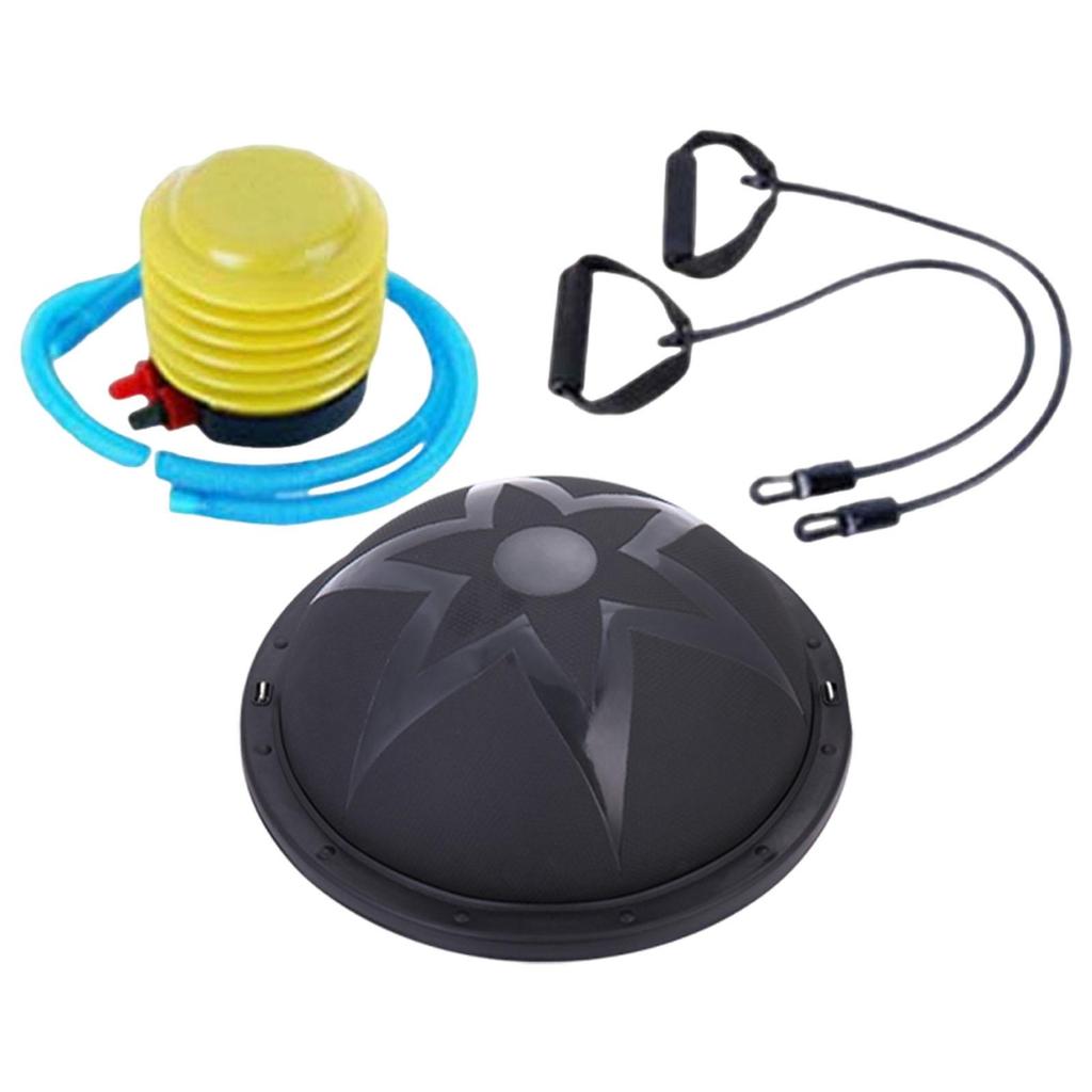 Balance Ball Half Exercise Fitness with Resistance Bands and Pump Training for Dance