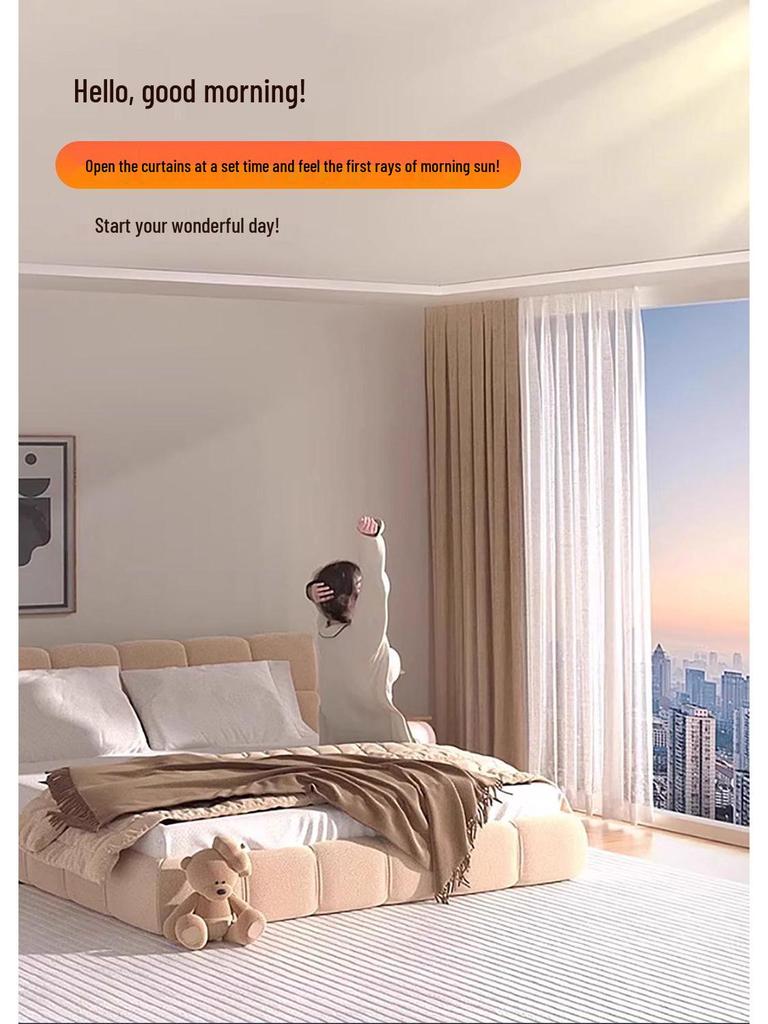 Ultra-thin X1 Electric Curtain Motor with Bluetooth Mesh 2.0 & Mijia APP Voice Integration.