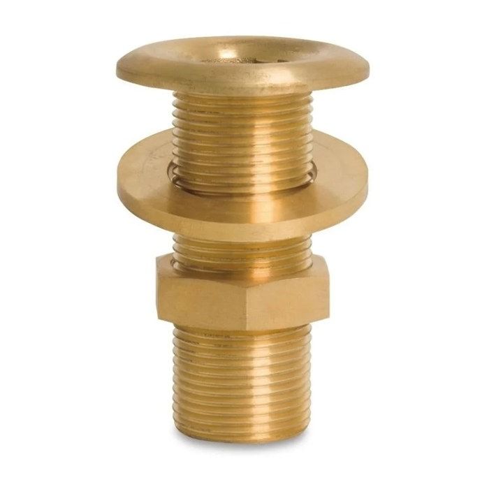 Durchgangsverschraubung Messing 1/2" AG