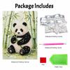 Frameless DIY Pearl Bead Painting Kit Panda Pattern Creative Relaxing Craft Canvas Home Decor Adult Gift