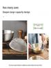 316 Stainless Steel Kitchen Colander Set - 2-Piece for Washing Vegetables, Fine Mesh Strainer for Draining, Rinsing, and Filtering Rice.