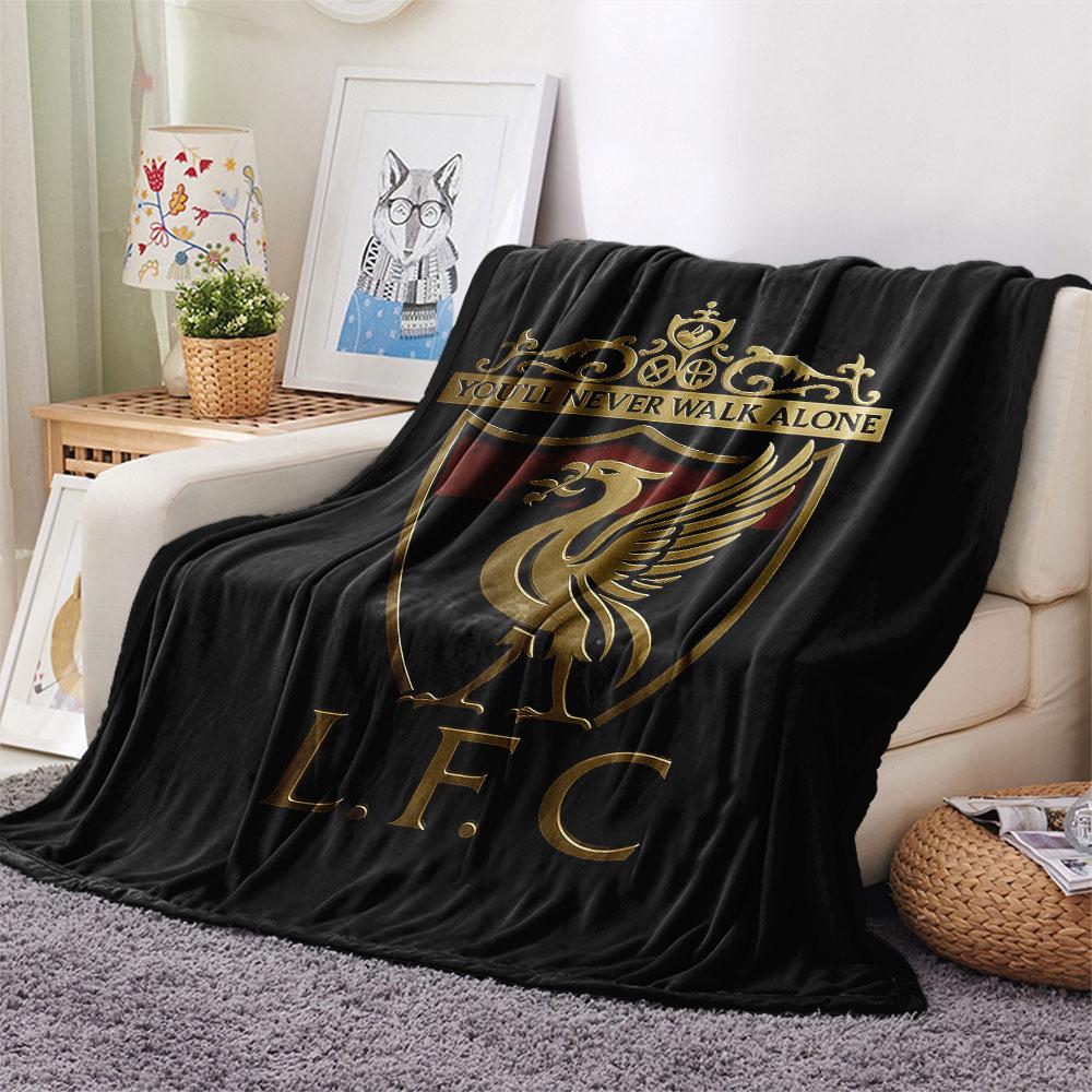 Liverpool Mintás Flanell Takaró, puha dobás hálószobába, kanapéra, mosható, fociszurkolói ajándéktárgy, nagyszerű ajándék.