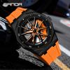 Sanda Quartz Wheel Men's Fashionable Luminous Waterproof Watch