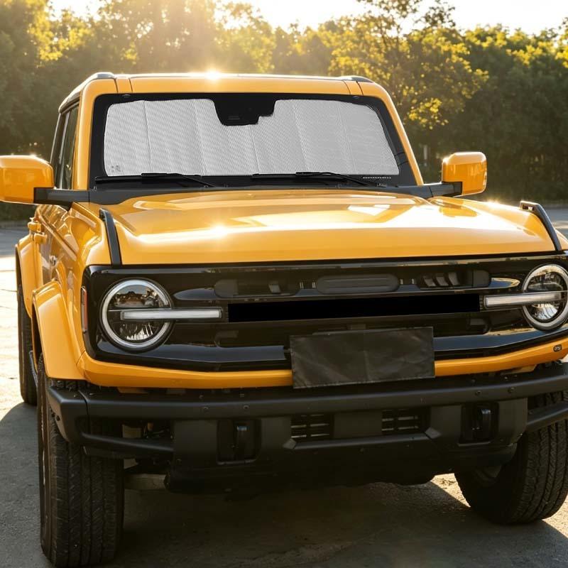 Car Front Windshield Sunshade Window Shade Foldable Sun Visor Cover Fit For Ford Bronco 2021 Up Car Interior Accessories,1 pcs