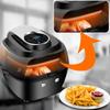220V 6L Health Fryer Cooker Smart Touch LCD Airfryer Pizza Oil Free Air Fryer 1500W Multi Function Smart Fryer for French Fries