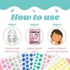 1400 Pcs Star Acne Sticker, Mild And Non-Irritating Acne Sticker, Covers Acne Flaws, Waterproof And Breathable