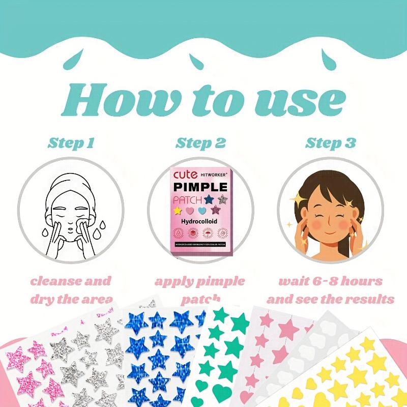 1400 Pcs Star Acne Sticker, Mild And Non-Irritating Acne Sticker, Covers Acne Flaws, Waterproof And Breathable