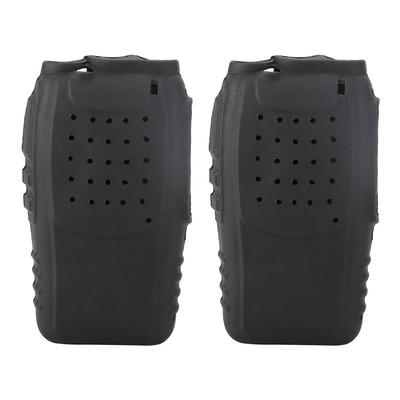 2 Stück Weiche Silikon Zwei-Wege-Funkgerät Holster Hülle Schutz für Baofeng BF888s Walkie-Talkies