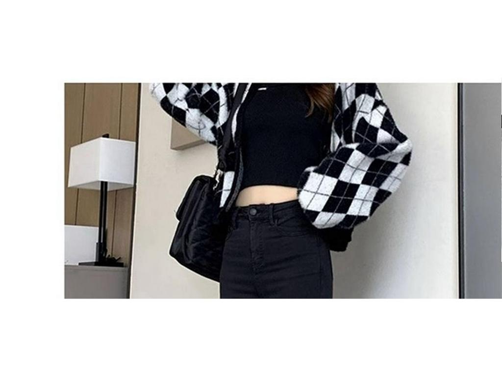 2023 Summer High Waist Black Slit Straight-Leg Petite Jeans