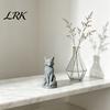 Contemporary Art Decoration Geometric Faceted Fox Figurine, 3D Printed Sitting Statue, Modern Sculpture Sculpture, Collectable Desktop Ornament