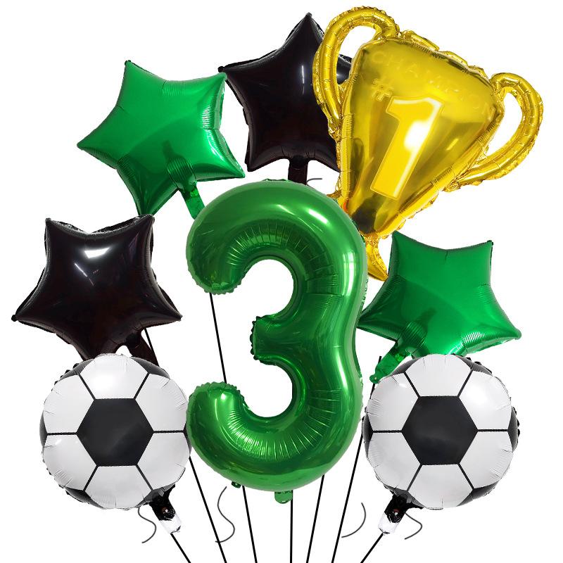 Football Champion Trophy Balloon Set World Cup Themed Party Decoration Children'S Birthday Party Photo