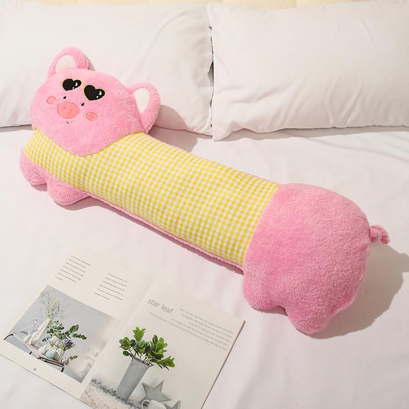 Tier-Langes Plüschkissen 4 Stile Hund Schwein Katze Bär Seitenlagerer Beinstütze Schlafpolster Schlafzimmerdekoration Feiertagsgeschenke. 90cm