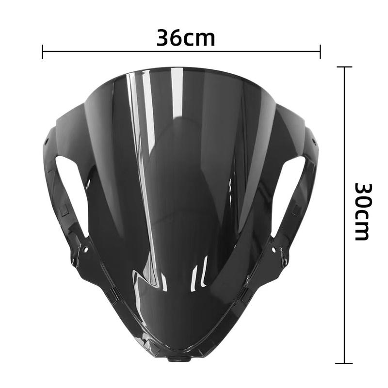 Motorcycle ZX6R Windshield For Kawasaki Ninja ZX 6R 636 ZX-6R 2024 Double Bubble Wind Windscreen Wind Deflectors Gray