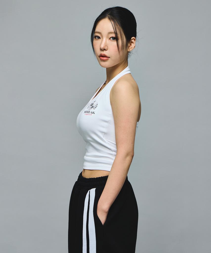 Mihag Ivy League Halter Neck Sleeveless (White)