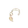 1 pair Unisex Punk Leaf Pendant Hoop Earring Cool Jewelry Earrings Ear Clip