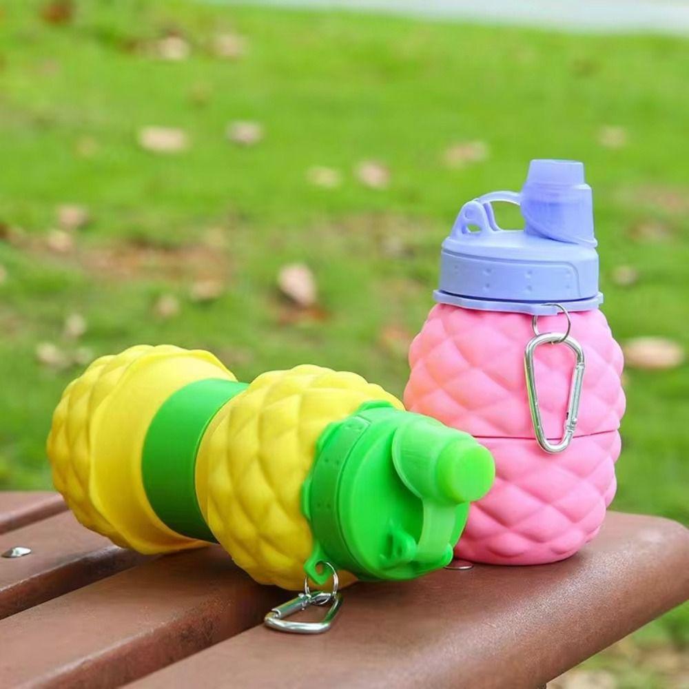 Reusable Silicone Water Bottle 700ml Hiking Water Cup Portable Collapsible Water Bottles  Outdoor
