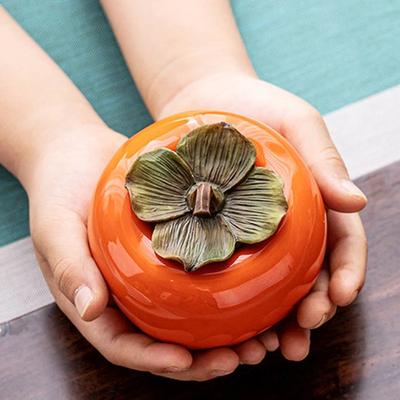 Retro Style Ceramic Tea Storage Jar Household Mini Spice Moisture-proof Sealed Tank Wedding Candy Storage Can Desktop Decoration