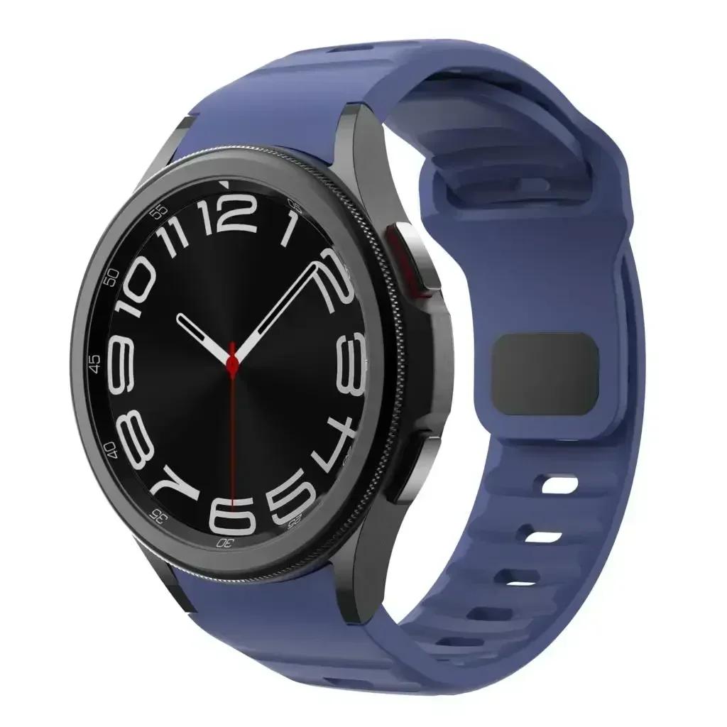 Silikonarmband für Samsung Galaxy Watch 6 Classic 47 mm 43 mm/4 Classic 46 mm 42 mm Armband Galaxy Watch 5/5pro 45 mm/4/6 40 mm 44 mm
