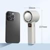 3000mAh Portable Handheld Fan Strong Winds Turbo Fan Rechargeable Digital Display Mini Cooling Fan 157 * 59mm