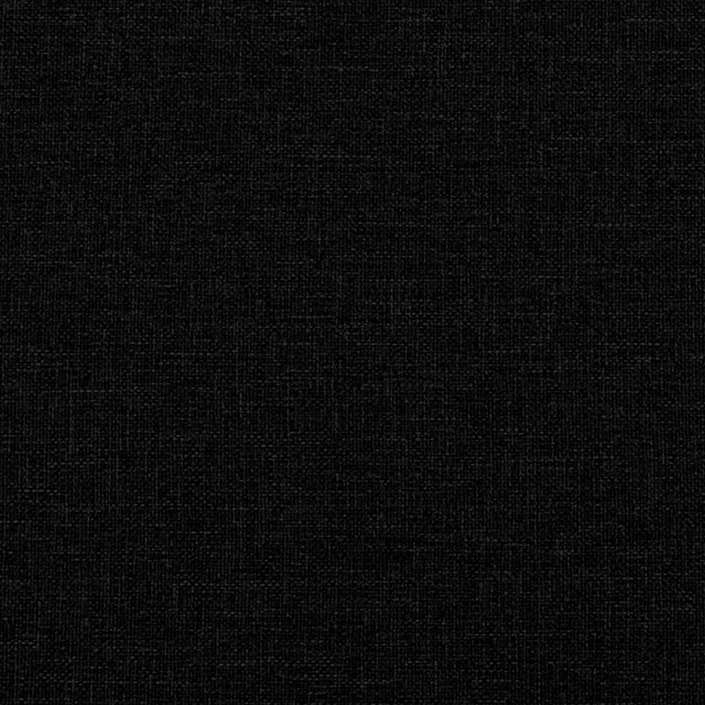 Vidaxl 2-Seater Sofa, Black, 140 Cm, Upholstered In Fabric