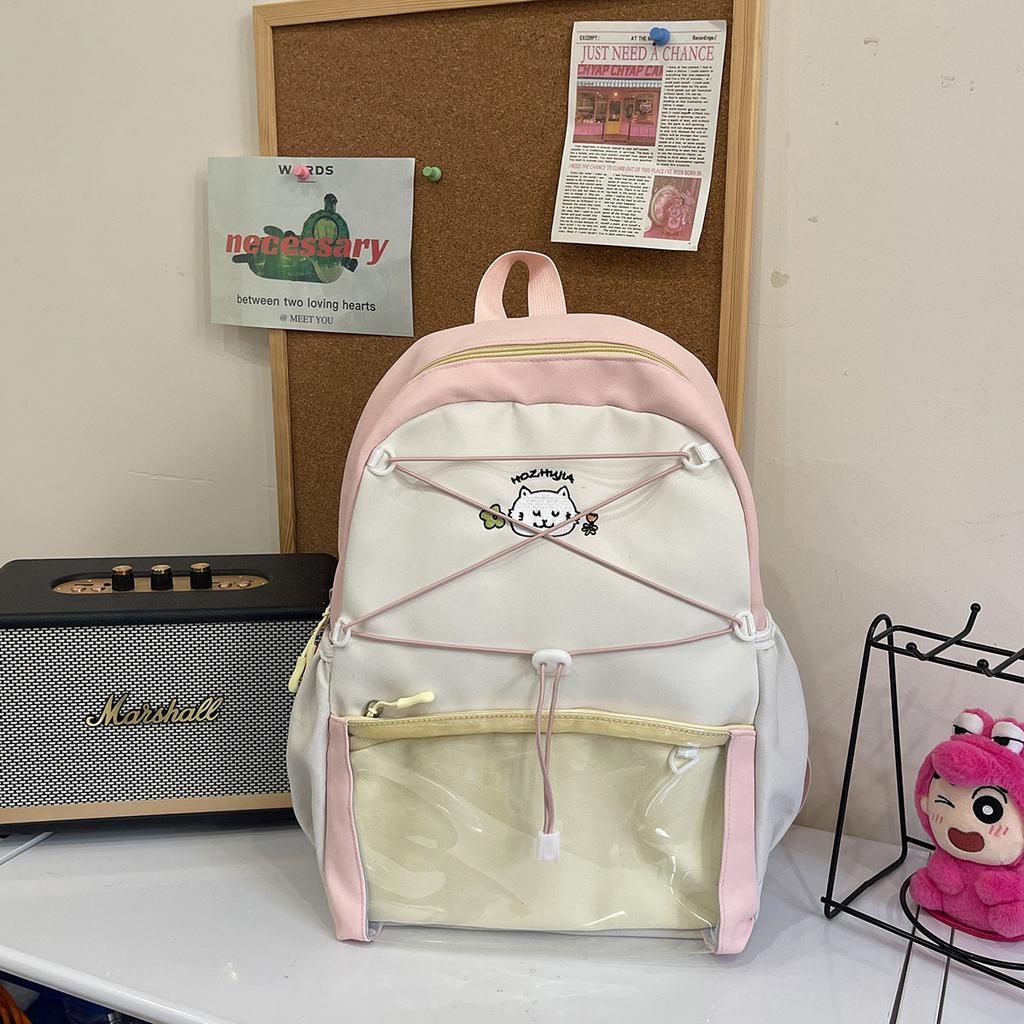 Schoolbag Japanese schoolbag male college student large capacity high school junior high school student travel backpack female ins trendy cool 