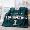 Philadelphia Eagles Personalized Name Blanket Multipurpose Personalized Blanket Warmthful Decor Great For Bedding Office Couch Bed