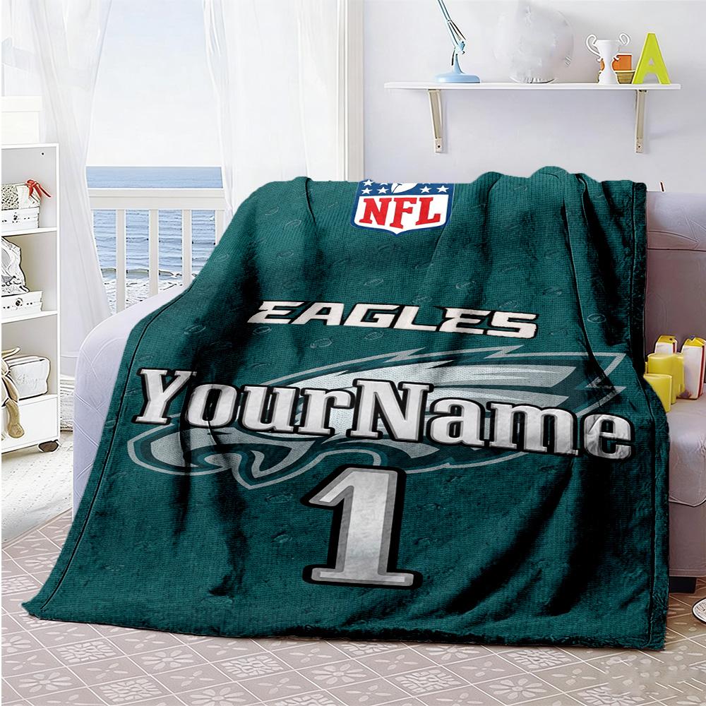 Philadelphia Eagles Personalized Name Blanket Multipurpose Personalized Blanket Warmthful Decor Great For Bedding Office Couch Bed