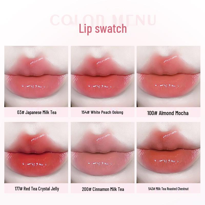 NOVO5989 Charming Translucent Lipstick: Non-fading, Non-stick, Bare Face Enhancing, Perfect for Students.