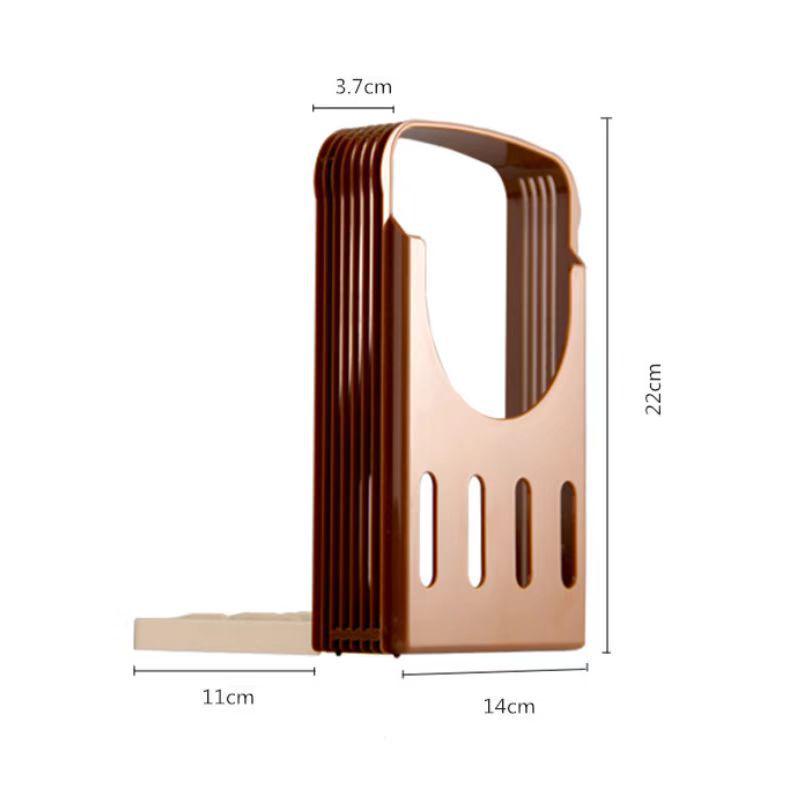 Coffee Color Toast Bread Slicer Rack - Household Cutting Tool for Baking