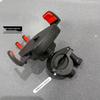 Universal Motorcycle Scooter Rearview Phone Holder Bracket - Shockproof, Reflective Mirror, Electric Vehicle Clip